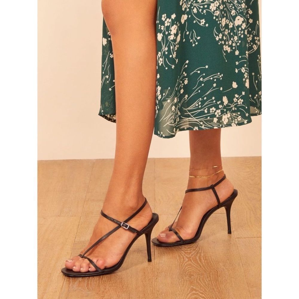 Reformation Ivy Heel Sandal Black
